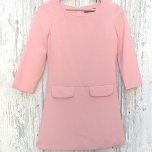 Retro Mod Pink Mini Dress